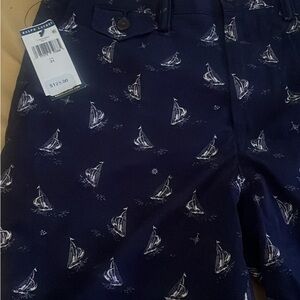 Polo by Ralph Lauren Navy Sailboat Print Shorts